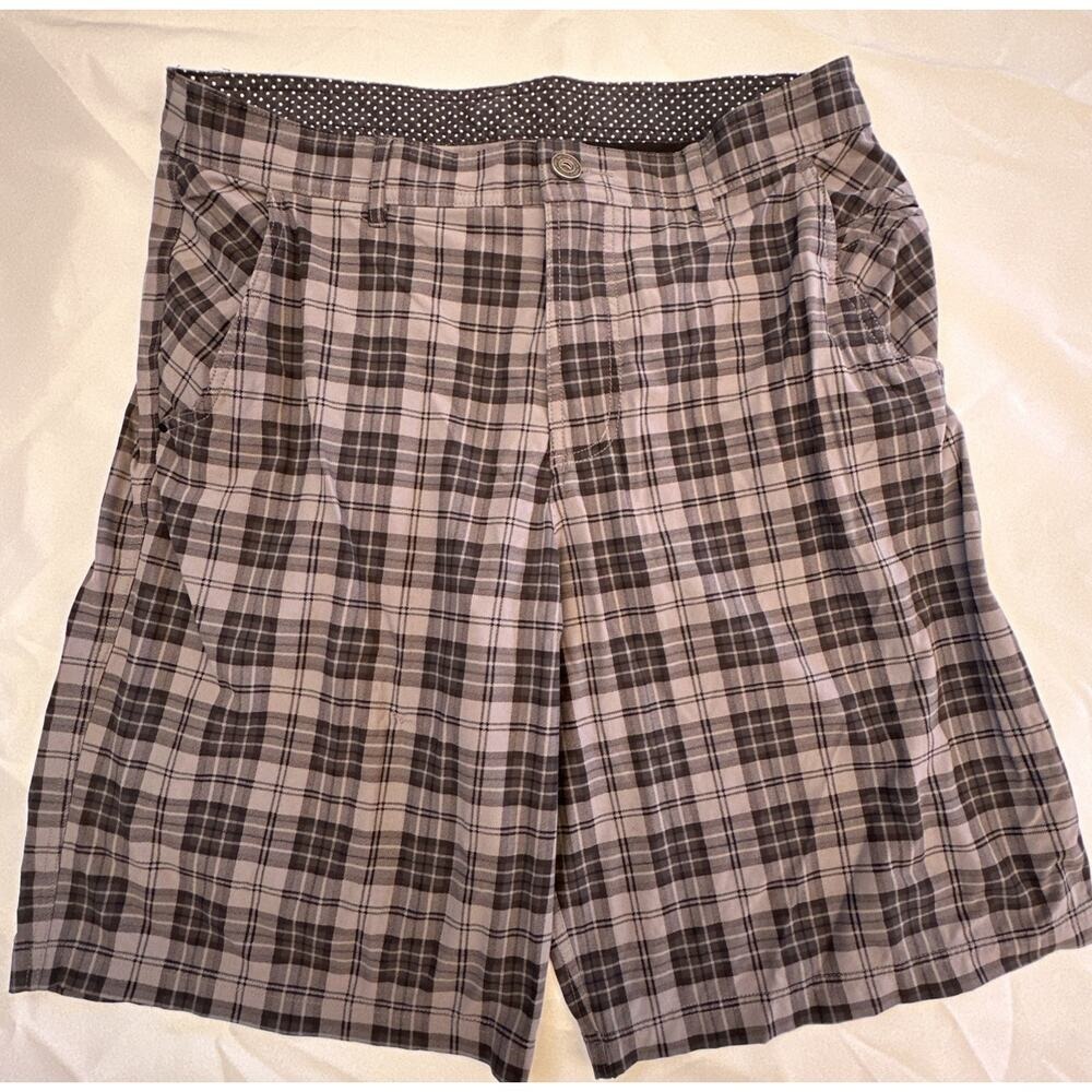 Lululemon Shorts Menss 36 Gray Plaid Kahuna Stretch Classic Golf Chino